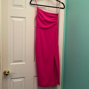 Lulus One shoulder midi dress